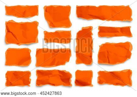 Orange Ripped Paper Vector & Photo (Free Trial) | Bigstock