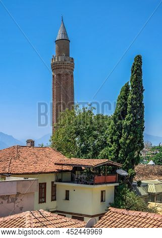 Yivli Minare Mosque In Antalya, Turkey