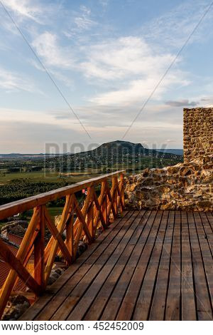 Castle Szigliget, In Szigliget, Hungary. Ruins Of The Medieval Hungarian Fortress From 13Th Century.