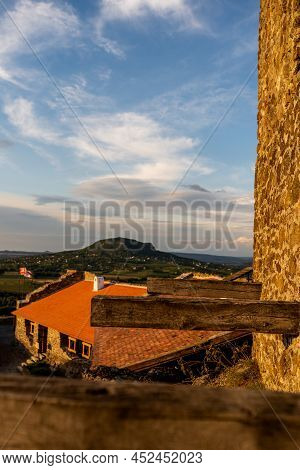 Castle Szigliget, In Szigliget, Hungary. Ruins Of The Medieval Hungarian Fortress From 13Th Century.