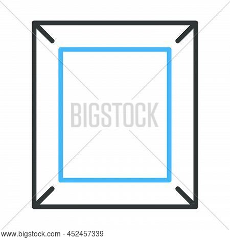 Picture Frame Icon. Editable Bold Outline With Color Fill Design. Vector Illustration.