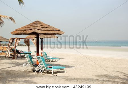 Stranden av lyxhotell, Ajman, Förenade Arabemiraten