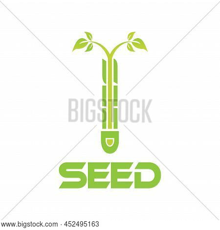 Leaf shapes icon or logo modern design