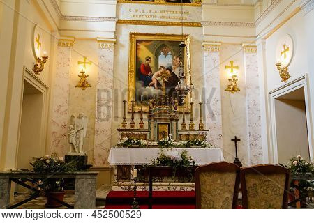 Lazne Kynzvart, Bohemia, Czech Republic, 7 August 2021: Metternich Representative Chateau, Castle In