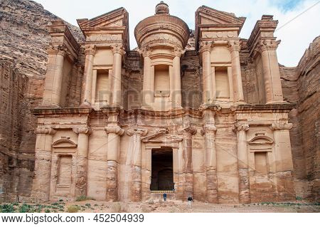 The Petra Church Is Located In The Ancient City Of Petra In Jordan.was Built In The Byzantine Period