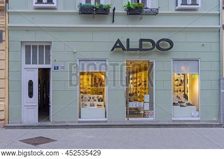 Novi Sad, Serbia - September 21, 2021: Italian Shoes Company Aldo Shop In Dunavska Street.