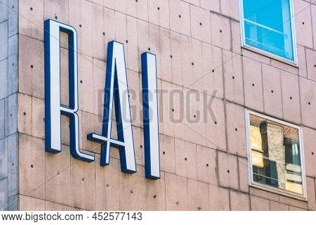 Torino, Italy - April 8 2022: Rai Radio Televisione Italiana, Logo Of Italian State Radio And Televi