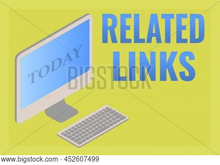 Conceptual Caption Related Links. Business Overview Website Inside A Webpage Cross Reference Hotlink