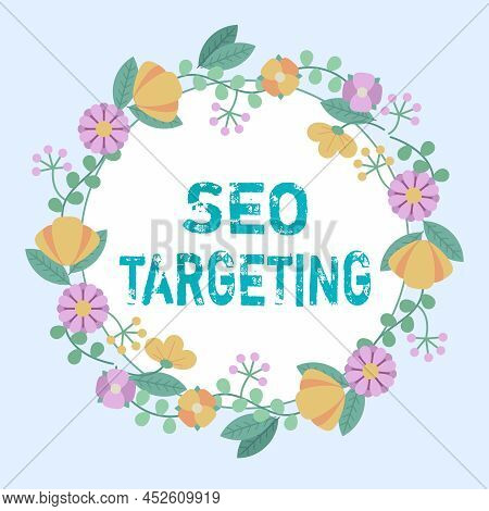 Writing Displaying Text Seo Targeting. Word For Specific Keywords For Location Landing Page Top Doma