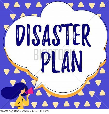 Text Showing Inspiration Disaster Plan. Internet Concept Respond To Emergency Preparedness Survival 