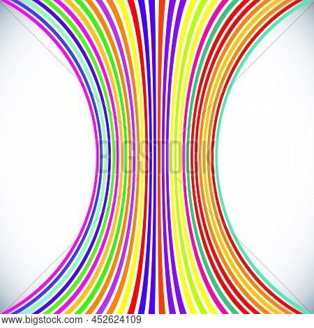 Distorted, Deformed Lines And Stripes Vector Element