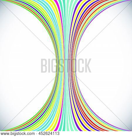 Distorted, Deformed Lines And Stripes Vector Element