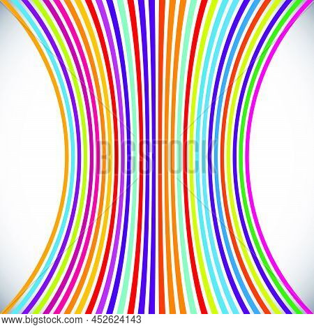 Distorted, Deformed Lines And Stripes Vector Element