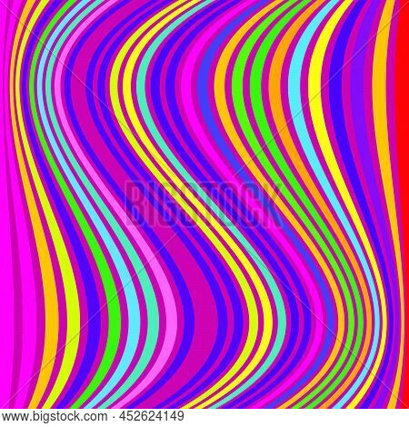 Distorted, Deformed Lines And Stripes Vector Element