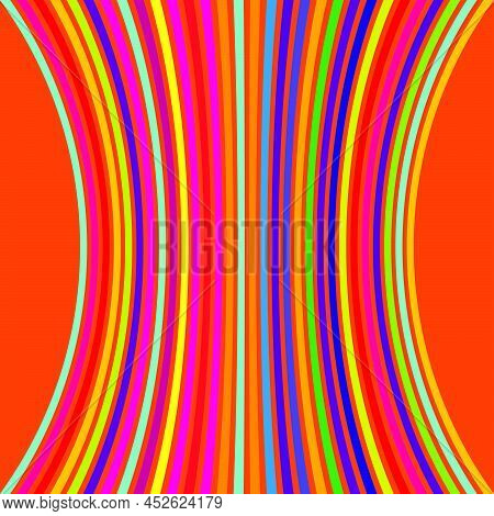 Distorted, Deformed Lines And Stripes Vector Element