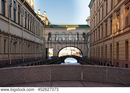 St. Petersburg, Russia. City View With Famous Landmarks