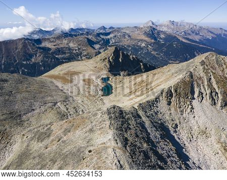 Amazing Aerial View Of Pirin Mountain Near Polezhan Peak, Bulgaria
