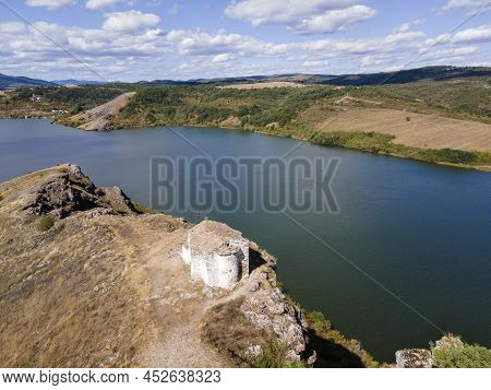 Amazing Aerial View Of Pchelina Reservoir, Pernik Region, Bulgaria