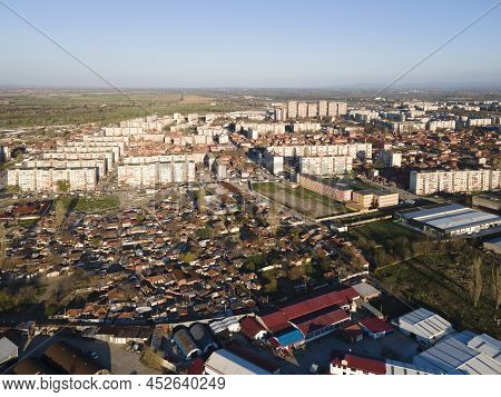 Aerial View Of Stolipinovo Neighborhood In Plovdiv, Bulgaria