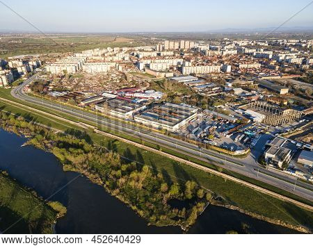 Aerial View Of Stolipinovo Neighborhood In Plovdiv, Bulgaria