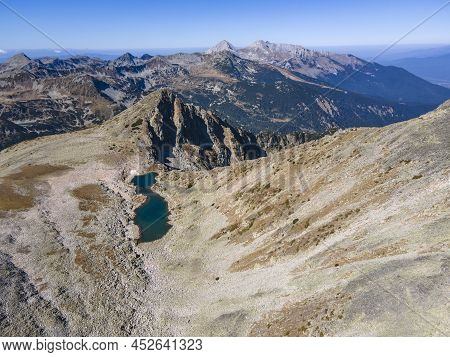Aerial View Of Pirin Mountain Near Polezhan Peak, Bulgaria