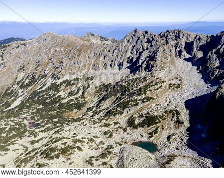 Amazing Aerial View Of Pirin Mountain Near Polezhan Peak, Bulgaria