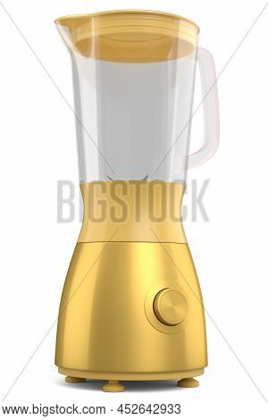 Electric Blender For Making Healthy Smoothie Isolated On A White Background