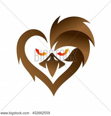 Bird Logo With Love Concept, Bird Logo