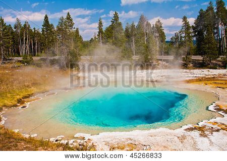 สระว่ายน้ำบลูไดมอนด์ในอุทธยานแห่งชาติ