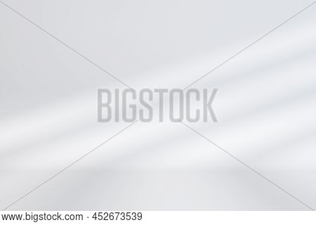 Empty White Mock Up Background With Shadows. Poster Concept