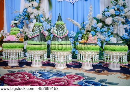 Wedding Dowry, The Dowry Marriage In Thailand, Thailand Wedding, Ceremony.