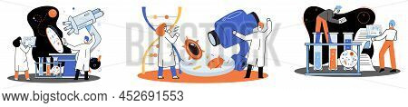 Medical Research. Laboratory Diagnostic Services, Medical Device Design Development Scenes Metaphor.