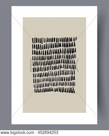 Scandinavian Abstract Vector Print. Minimalistic Abstract Wall Art Background For Print. Scandinavia