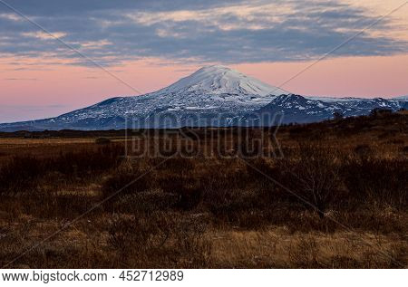 The Famous And Dangerous Volcano Hekla Take It Easy In The Winter Time