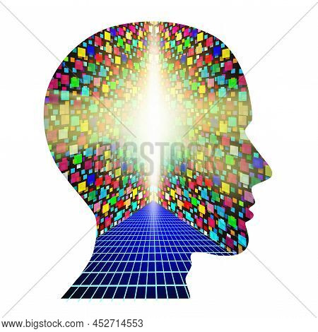 Metaverse Future Internet Background As A Futuristic Streaming Media Symbol As Virtual And Augmented