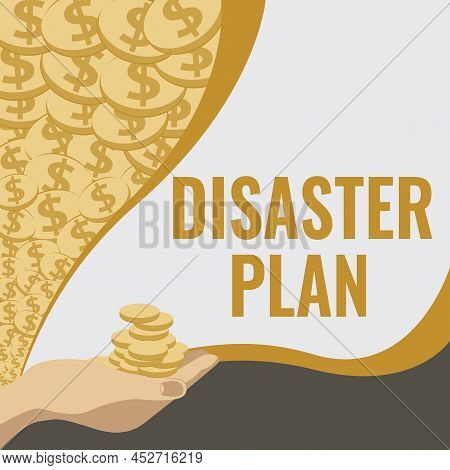 Text Sign Showing Disaster Plan. Business Showcase Respond To Emergency Preparedness Survival And Fi
