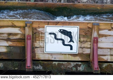 Anfabrikas Locks Is An Engineering Construction Of The Ligatne River Waterway Cascade, Fishway In Sp