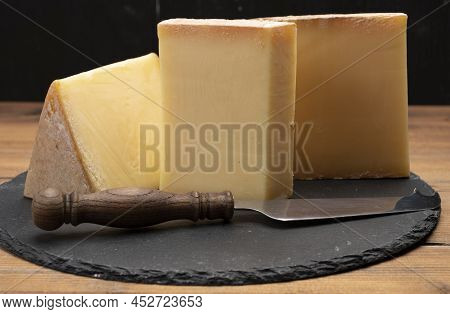 French Cheese Collection, Comte Cheese Made From Unpasteurized Cow's Milk In Franche-comte, France