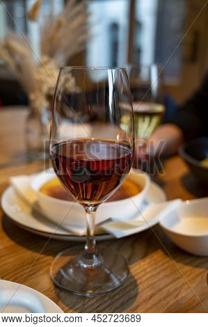 Sweet Digestif Muscat Wine Served After Dinner