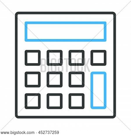 Statistical Calculator Icon. Editable Bold Outline With Color Fill Design. Vector Illustration.