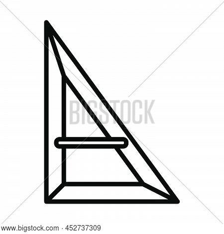Triangle Icon. Bold Outline Design With Editable Stroke Width. Vector Illustration.