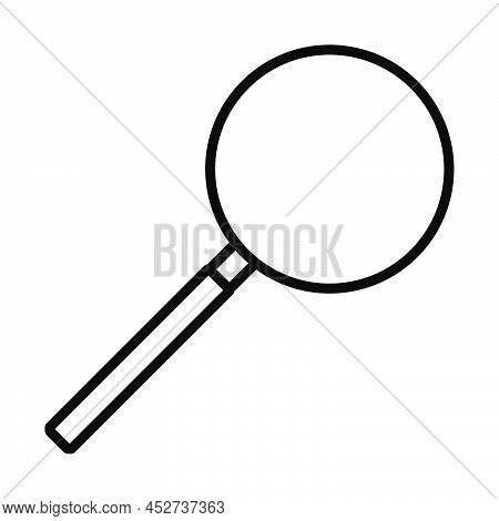 Loupe Icon. Bold Outline Design With Editable Stroke Width. Vector Illustration.