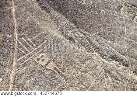 Aerial View Of Palpa Geoglyphs. Unesco World Heritage In Peru