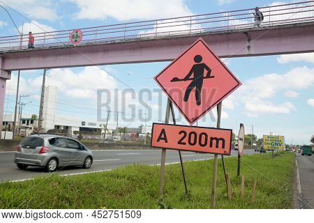 Construction Site Along The Highway