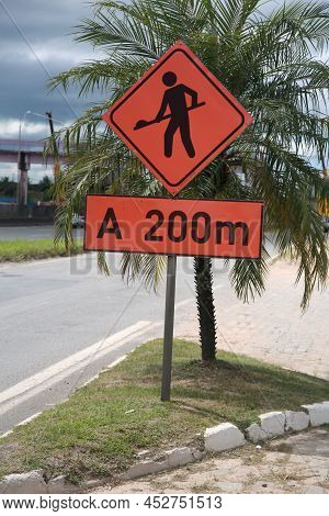 Construction Site Along The Highway