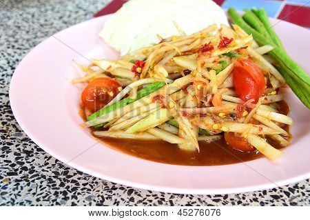 Papaya salat (somtum)