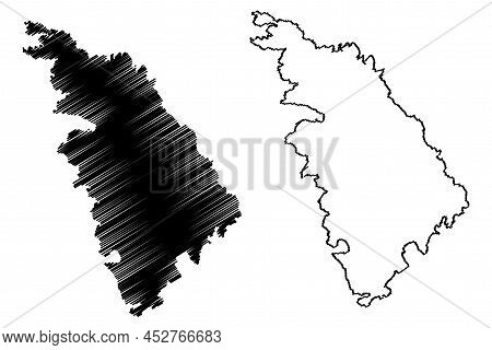 Sifnos Island (hellenic Republic, Greece, Cyclades Archipelago) Map Vector Illustration, Scribble Sk