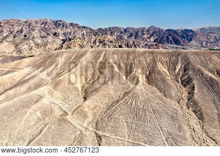 Aerial View Of Palpa Geoglyphs. Unesco World Heritage In Peru