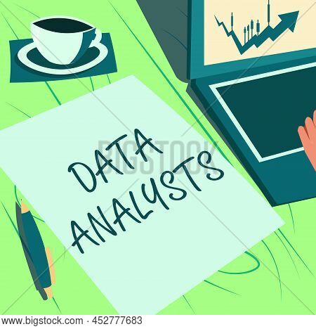 Conceptual Caption Data Analysts. Business Idea Programmer Design And Create Report Identifies Patte
