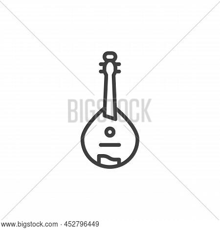 Domra Line Icon. Linear Style Sign For Mobile Concept And Web Design. Domra Music Instrument Outline